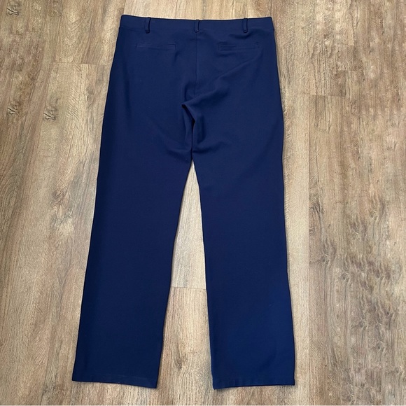 Betabrand Straight-Leg Classic Dress Pant Yoga Pants in Navy Blue - Picture 5 of 12